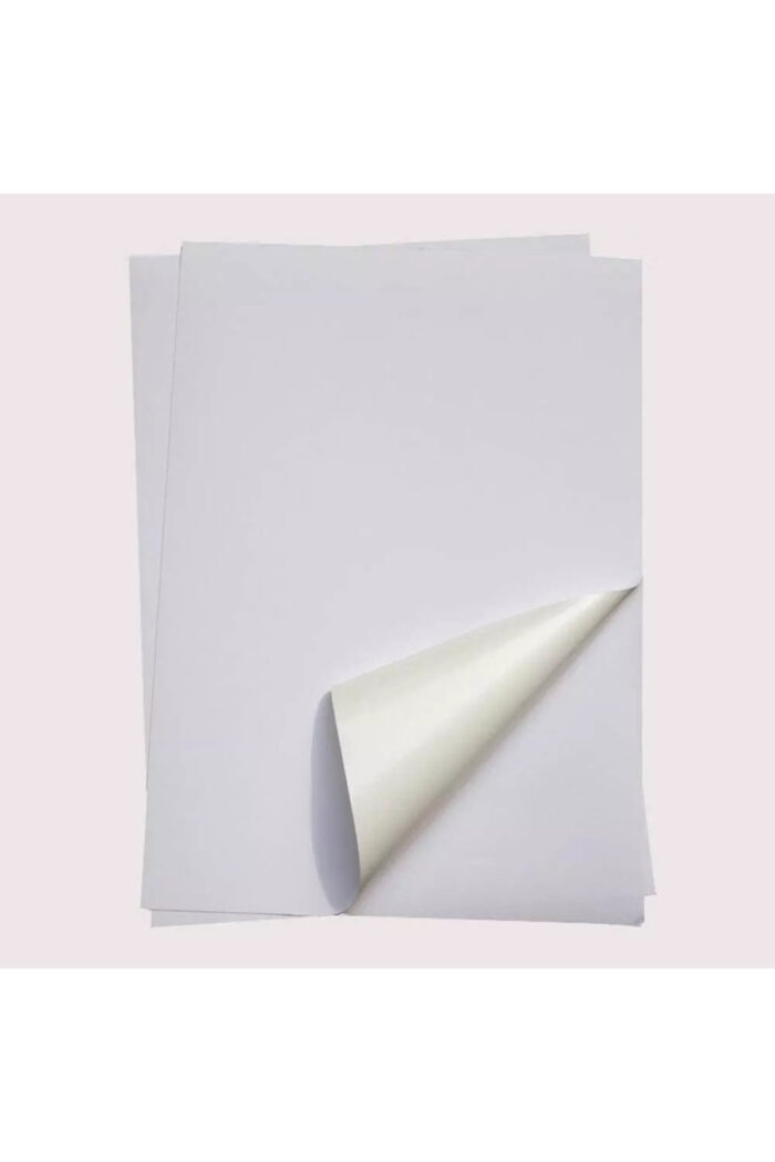 50 Adet Mat Yapışkanlı Boş A4 Etiket – Yazıcı Uyumlu Sticker Kağıdı (A4 Boyut, Kendinden Yapışkanlı) - Görsel 3