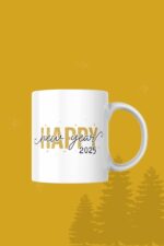 Happy New Year 2025 Kupa – Minimal ve Şık Tasarım