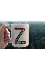 Özel Tasarım Z Harfli Porselen Kupa Tfhr-28