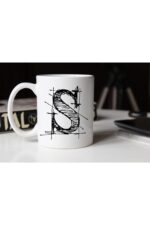 Özel Çizim S Harfli Porselen Kupa Tfshr-21