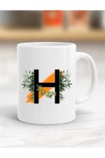 H Harfi Baskılı Kupa Bardak Bdk07