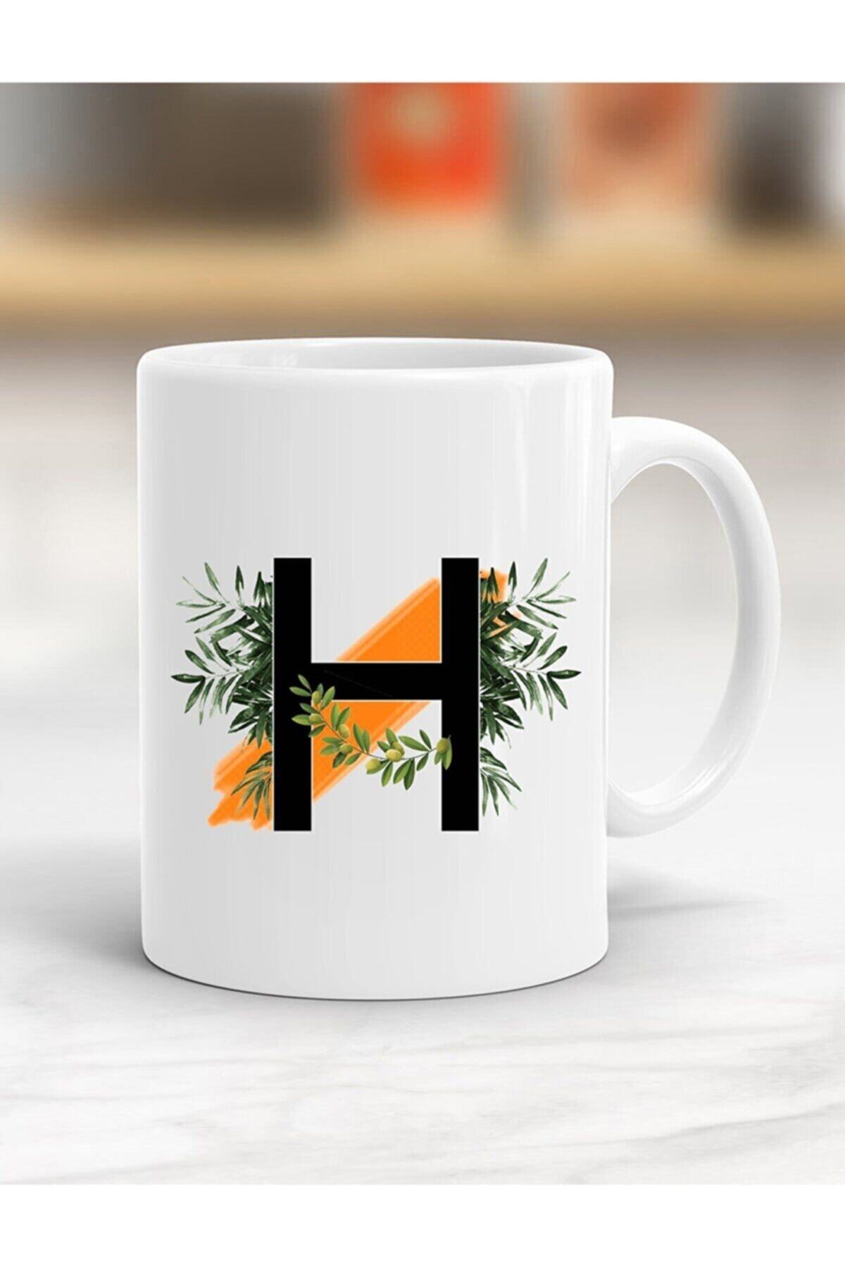 1_org_zoom-1185.jpg H Harfi Baskılı Kupa Bardak Bdk07 - Görsel 1