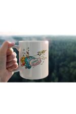 Uzay Temalı Porselen Kupa-tfuz-001 Tfu