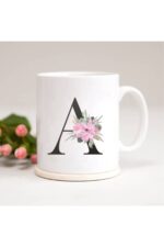 A Harfli Baskılı Kupa Bardak