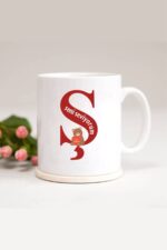 Ayıcıklı Ş Harfli Baskılı Kupa Bardak