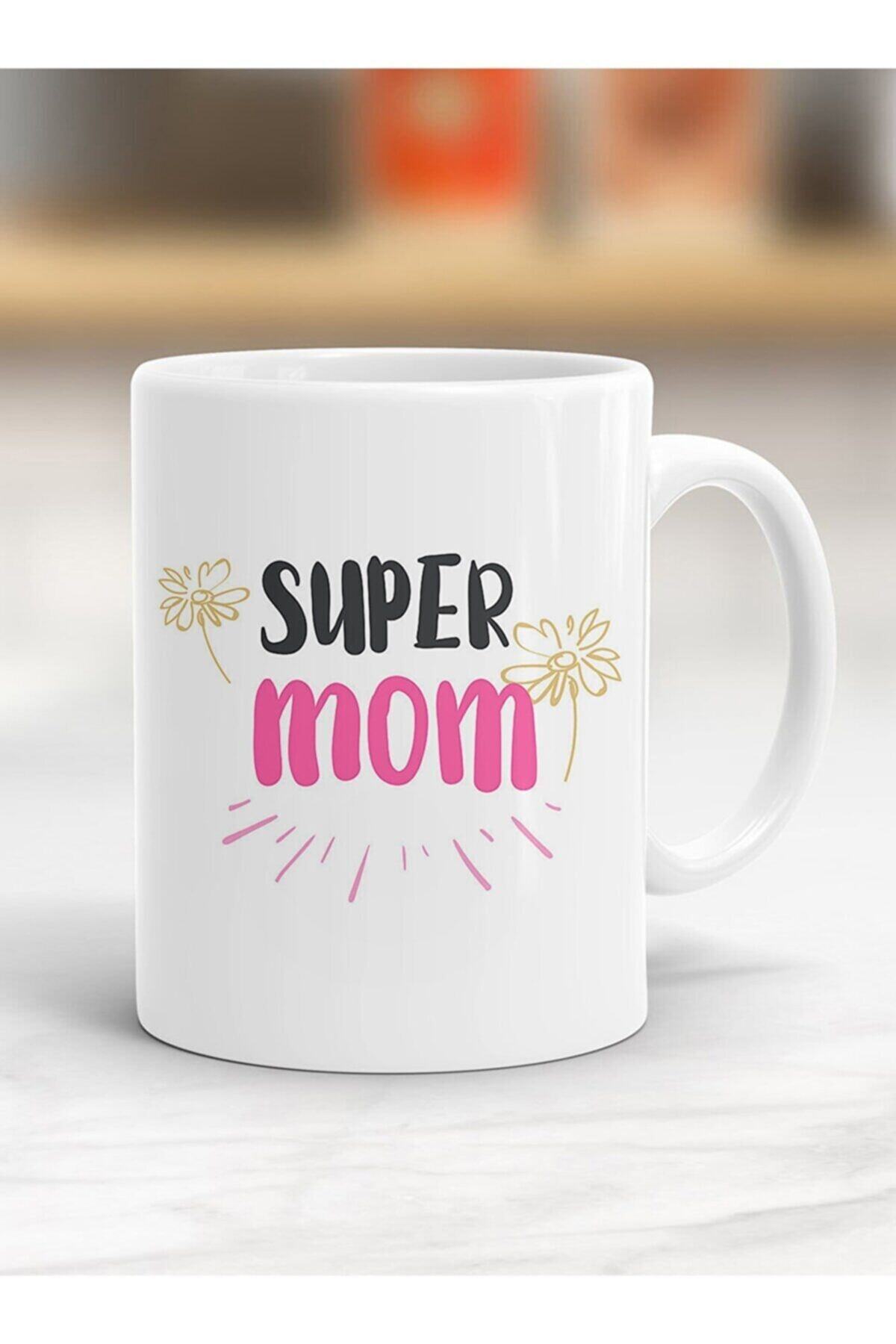 1_org_zoom-1298.jpg Süper Mom Yazılı Kupa Bardak Bdk11 - Görsel 1