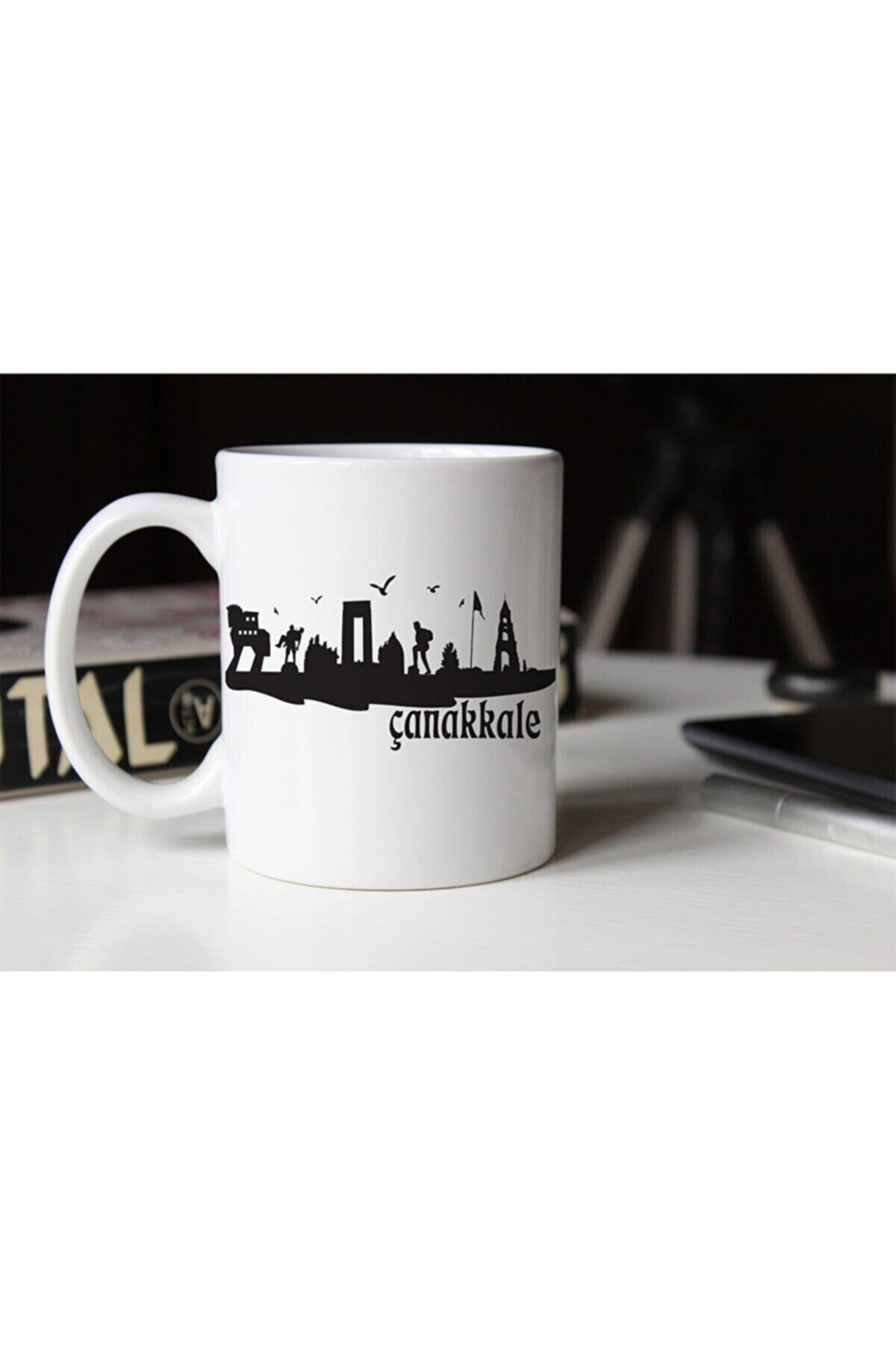 1_org_zoom-1331.jpg Çanakkale Silüeti Temalı Porselen Kupa Tfsh-08 - Görsel 1