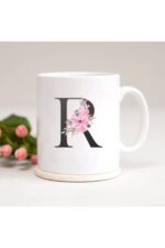 R Harfli Baskılı Kupa Bardak