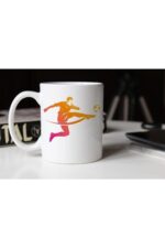 Futbolcu Temalı Beyaz Porselen Kupa-02 Tfspr-02