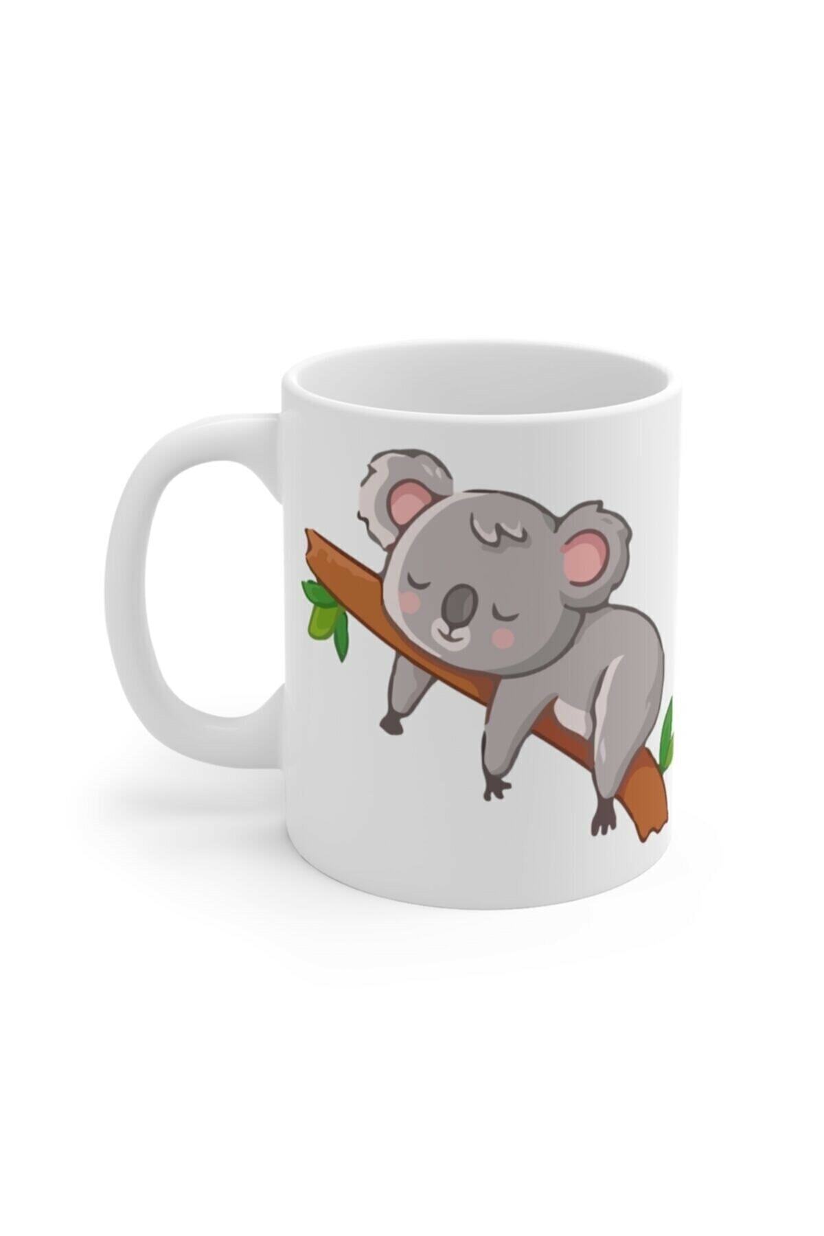 1_org_zoom-1496.jpg Uyuşuk Koala Baskılı Kupa Bardak - Görsel 1