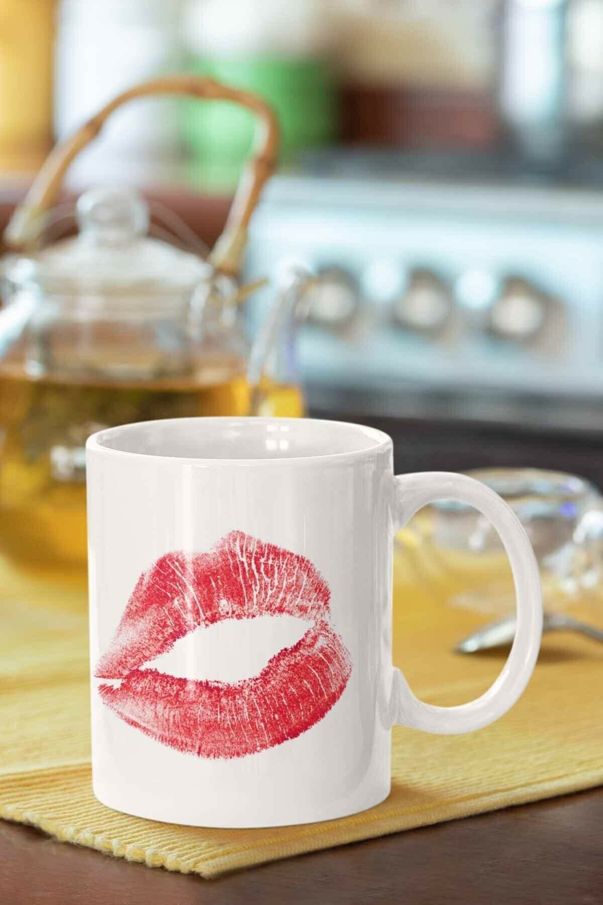 1_org_zoom-1505.jpg Dudak Baskılı Porselen Kupa Bardak - Görsel 1