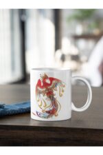 Anka Kuşu 2 Baskılı Kupa Beyaz Porselen