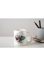 Öğretmenler Günü Özel Tasarım Öğretmenler Gününüz Kutlu Olsun Baskılı Porselen Kupa Bardak 002 Tfog