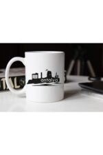 Antalya Silüeti Temalı Porselen Kupa Tfsh-05