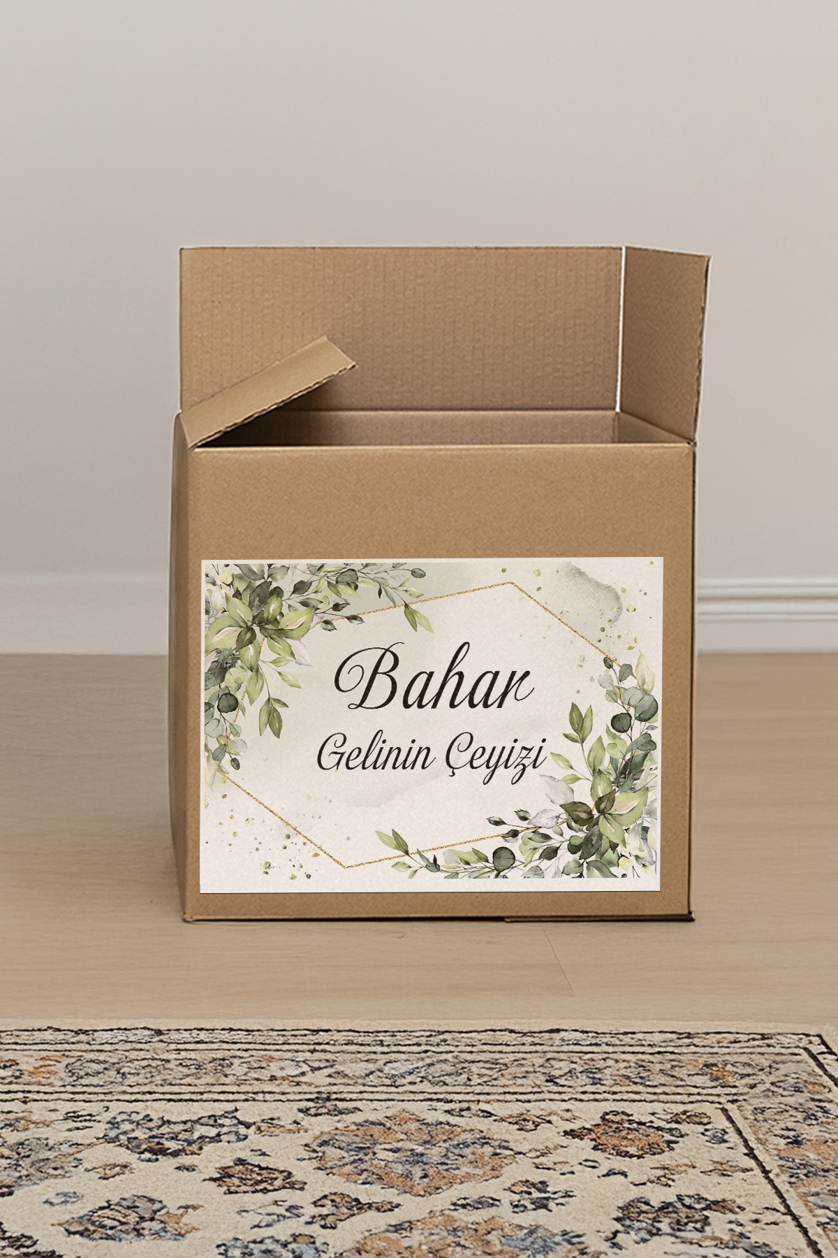 1_org_zoom-157.jpg Kişiye Özel Çeyiz Etiketi - Baharın Zarafeti Yeşil 20 Adet - Görsel 1