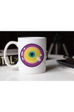 Özel Tasarım Göz Baskılı Porselen Kupa Bardak- 005 Tfkp