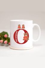 Ayıcıklı Ö Harfli Baskılı Kupa Bardak