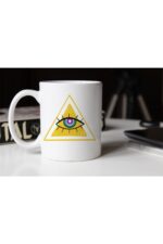 Özel Tasarım Göz Baskılı Porselen Kupa Bardak- 014 Tfkp