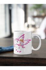 Unicorn Serisi 2 Baskılı Kupa Beyaz Porselen