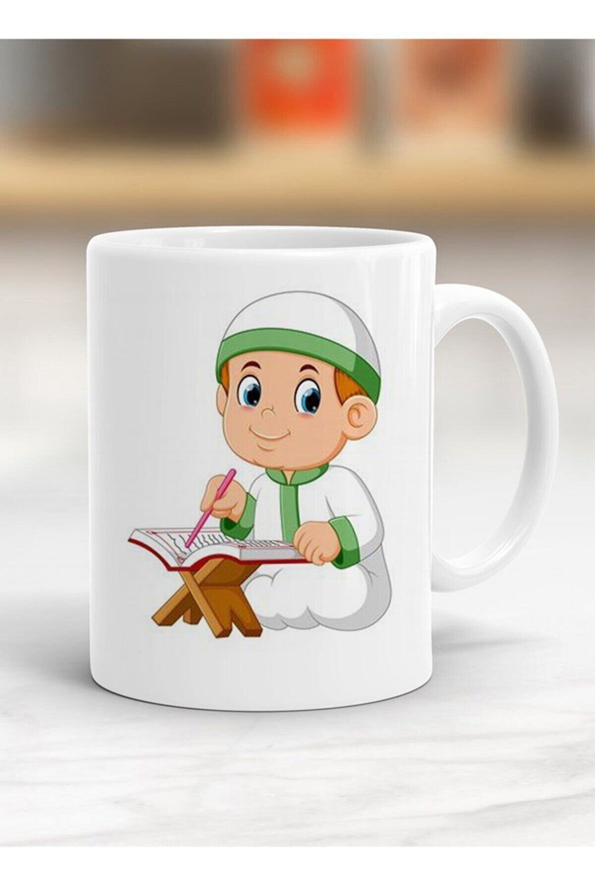 1_org_zoom-1680.jpg Kuran Okuyan Çocuk Baskılı Kupa Bardak - Resimli Kupa Bardak - Hediyelik Bardak - Bardak Baskı - Görsel 1