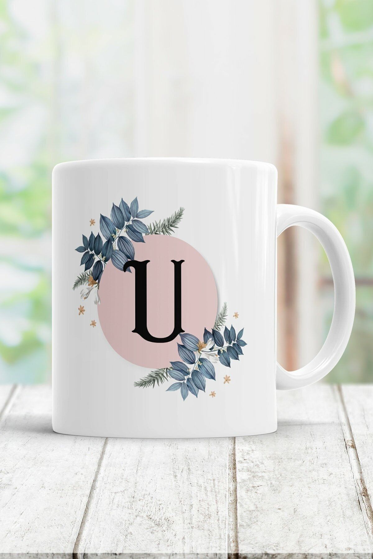 1_org_zoom-1695.jpg U Harfi Baskılı Kupa Bardak - Görsel 1