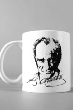 Atatürk Siluetli Özel Tasarım Kupa Bardak
