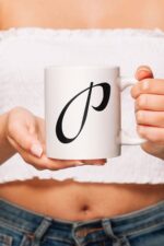 P Harfli Özel Tasarım Kupa