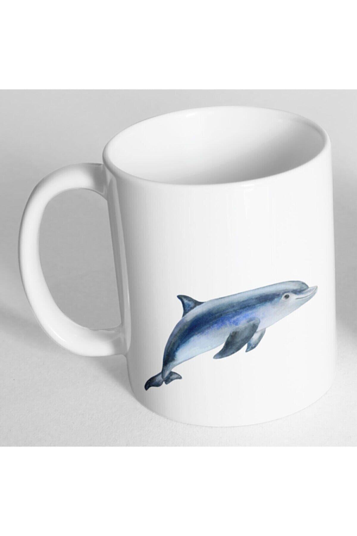 1_org_zoom-1715.jpg Sevimli Yunus Balık Resim Baskılı Kupa Bardak - Görsel 1