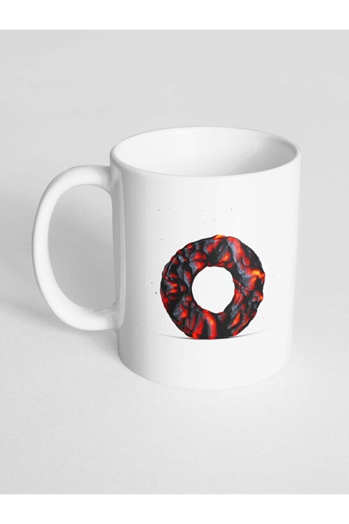 1_org_zoom-1750.jpg O Harfi Baskılı Kor Alevli Desenli Dekoratif - Baş Harf Baskılı Kupa Bardak - Görsel 1