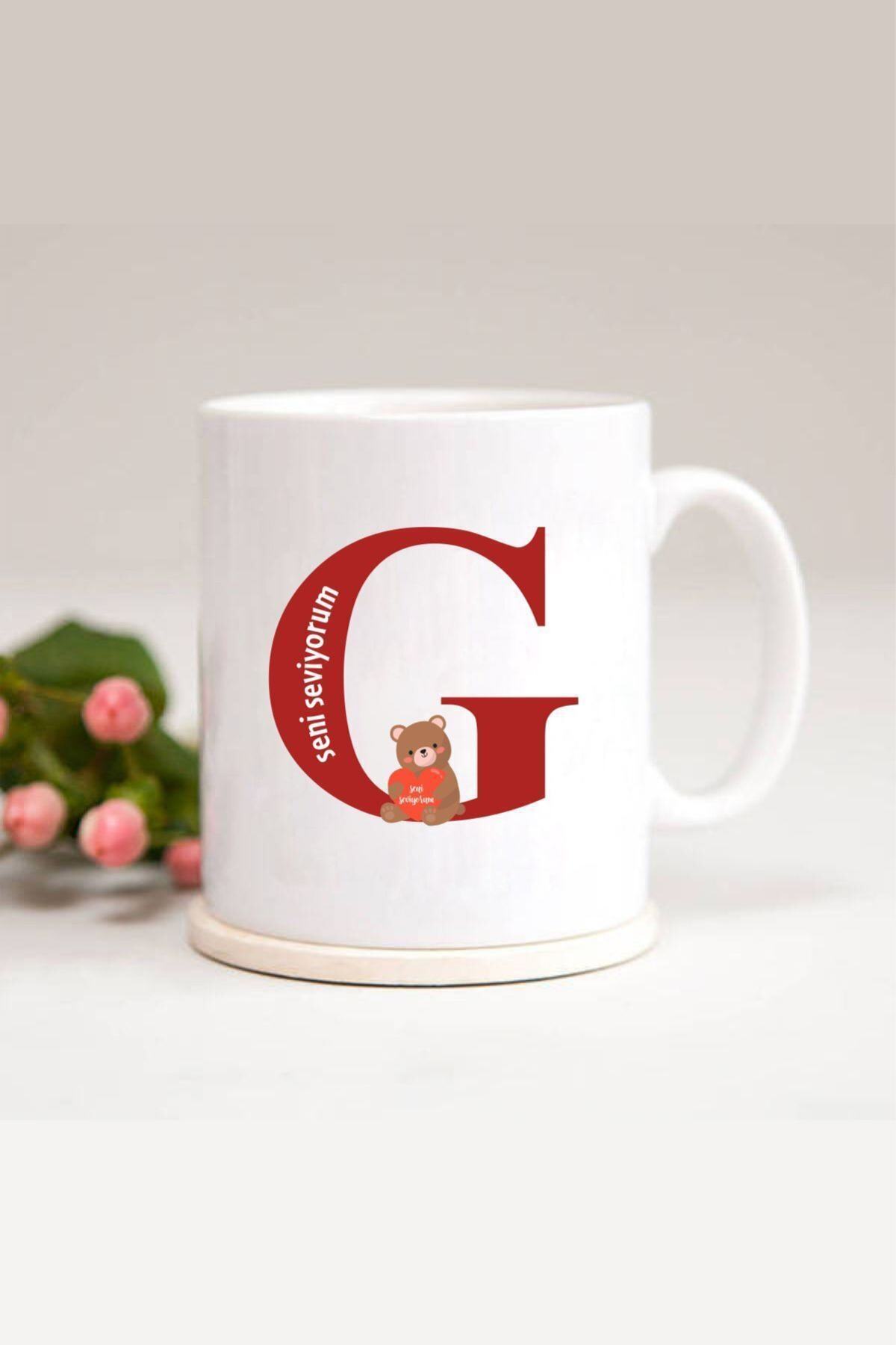 1_org_zoom-1804.jpg Ayıcıklı G Harfli Baskılı Kupa Bardak - Görsel 1