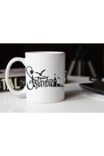 Istanbul Silüeti Temalı Porselen Kupa Tfsh-14