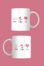 Kitap ve Kahve Aşkına Özel Porselen Kupa - Görsel 2