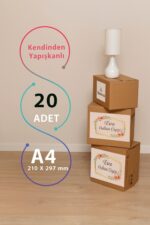 Yapışkanlı Kişiye Özel Çeyiz Kutusu Etiketi - 20 Adet - Görsel 2