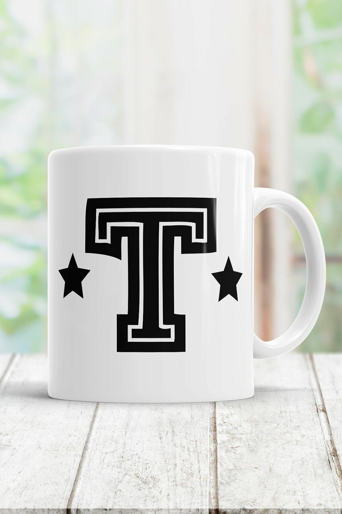 1_org_zoom-1953.jpg E Harfi Baskılı Kupa Bardak - Görsel 1