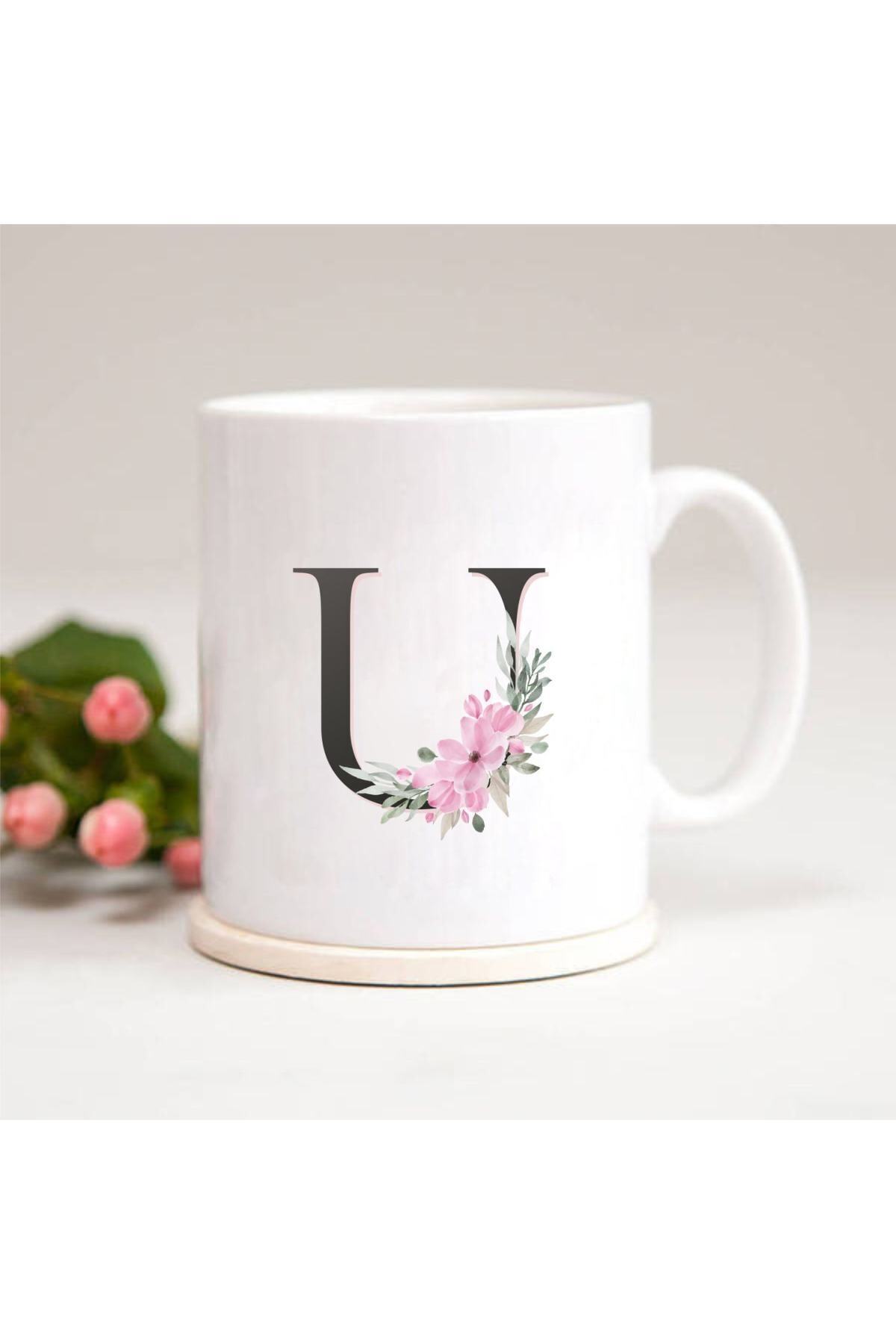 1_org_zoom-1964.jpg U Harfli Baskılı Kupa Bardak - Görsel 1