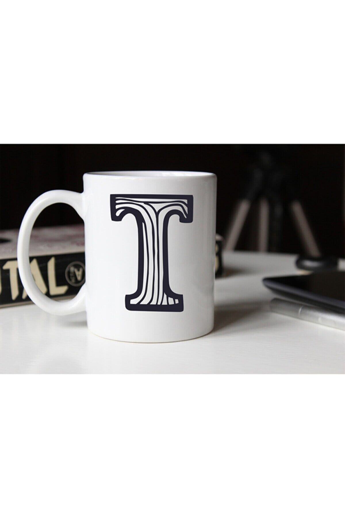 1_org_zoom-1980.jpg Siyah Beyaz Çizgili T Harfli Porselen Kupa Tfsbh-023 - Görsel 1