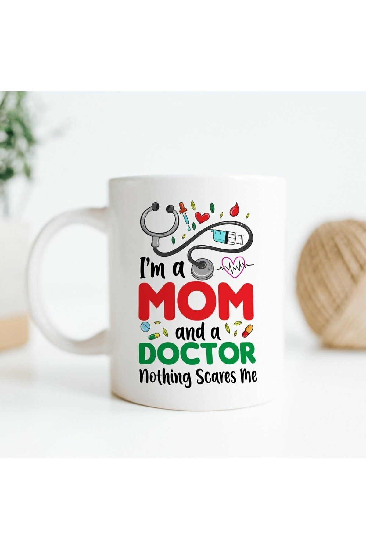 1_org_zoom-1985.jpg Doktor Anneye Hediye Dekoratif Kupa Bardak - Görsel 1