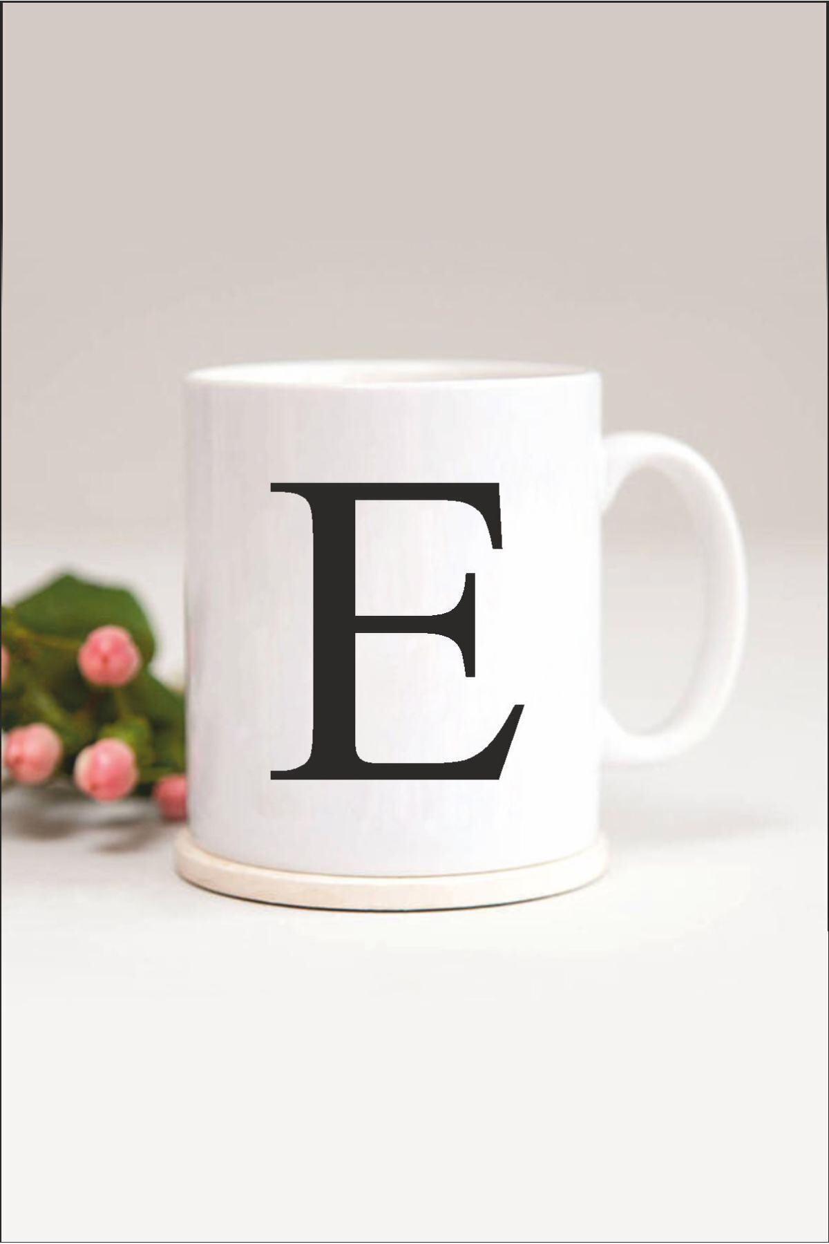 1_org_zoom-2056.jpg E Harfli Baskılı Kupa Bardak - Görsel 1