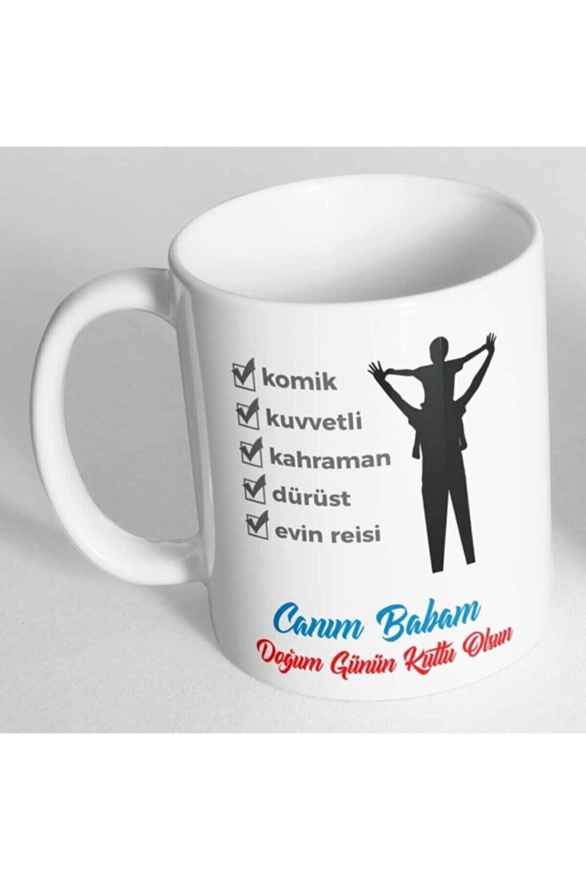 1_org_zoom-2072.jpg Babaya Hediye Doğum Günü Hediyesi Baskılı Kupa Bardak - Görsel 1