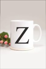 Z Harfli Baskılı Kupa Bardak