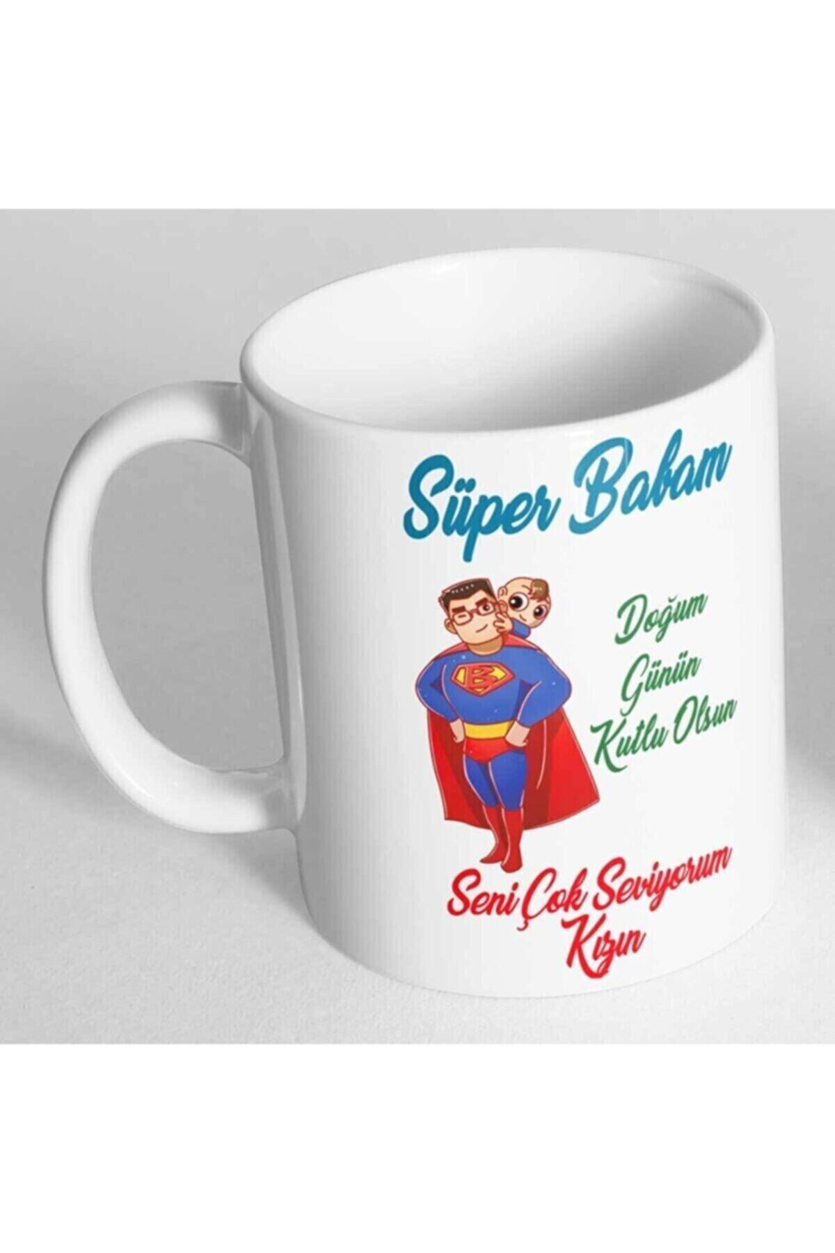 1_org_zoom-2139.jpg Süper Babam Babaya Doğum Günü Hediyesi Baskılı Kupa Bardak - Görsel 1