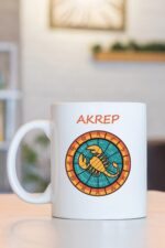 Akrep Burcu Kupa Baskılı Bardak Burçlar
