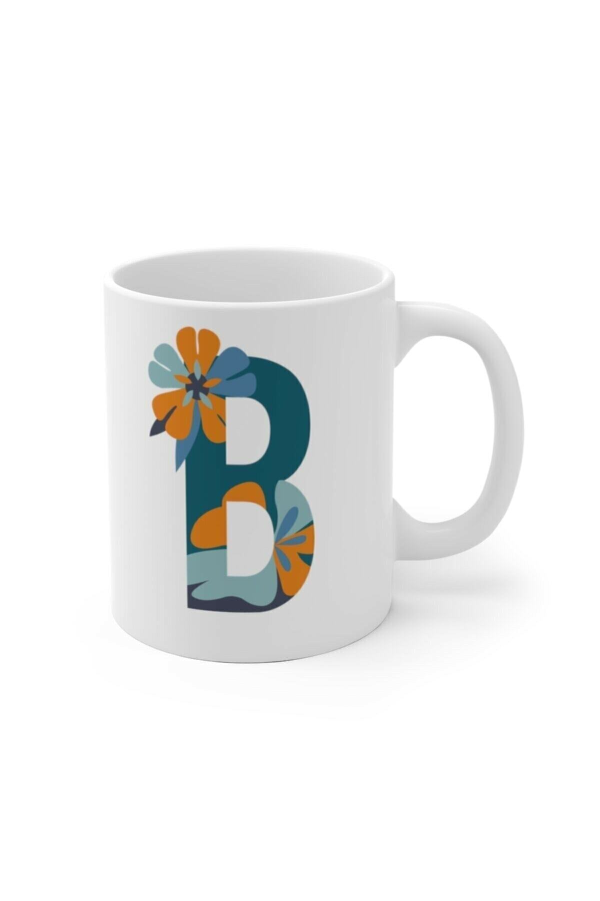 1_org_zoom-2160.jpg Beyaz B Harfi Baskılı Kupa Bardak - Görsel 1