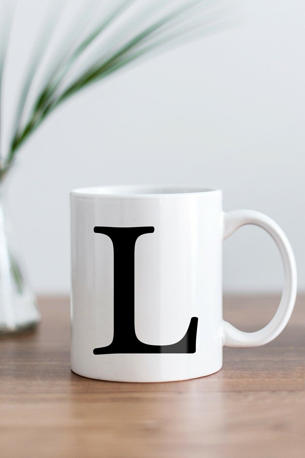 1_org_zoom-2207.jpg L Harfi Baskılı Kupa Bardak - Görsel 1