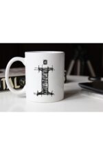 Özel Çizim I Harfli Porselen Kupa Tfshr-11