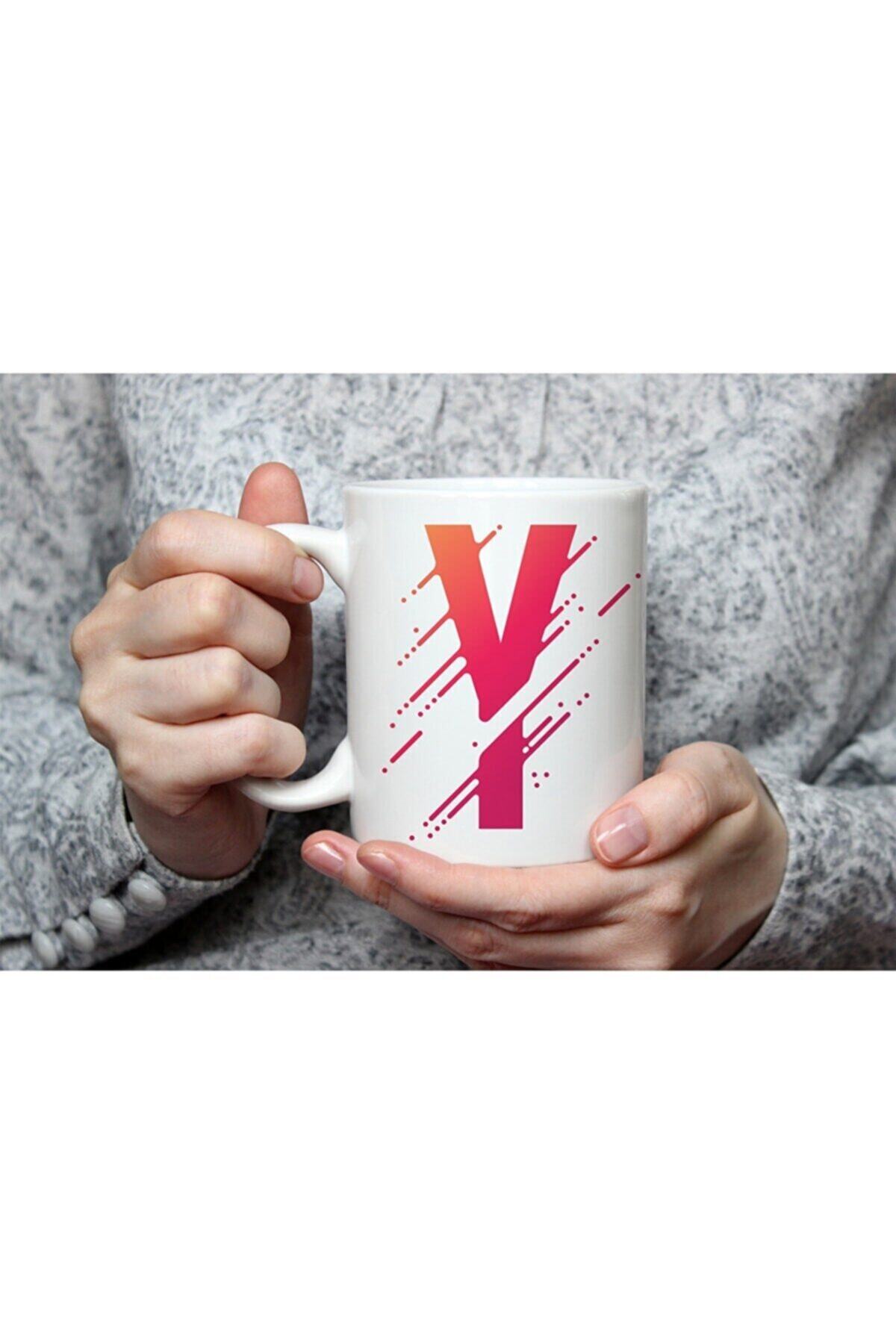 1_org_zoom-2271.jpg Özel Tasarım Y Harfli Beyaz Porselen Kupa Tfsp-22 - Görsel 1