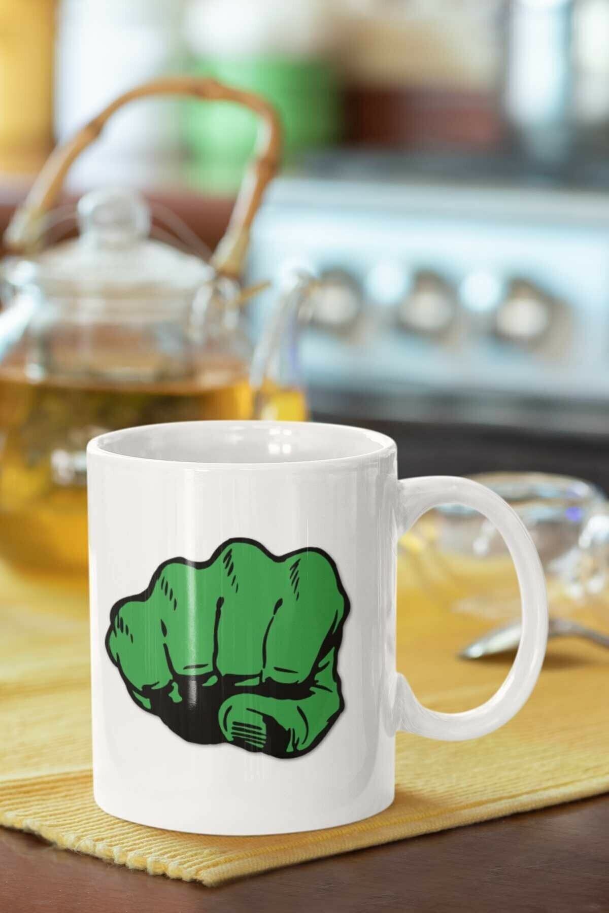 1_org_zoom-2275.jpg Hulk Yumruk Baskılı Porselen Kupa Bardak - Görsel 1