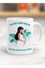 Porselen Sevgili Anne Adayı Anneler Gününe Özel Kupa Bardak