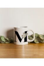 M Harf Papatya Kupa Bardak