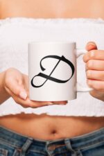 D Harfli Özel Tasarım Kupa